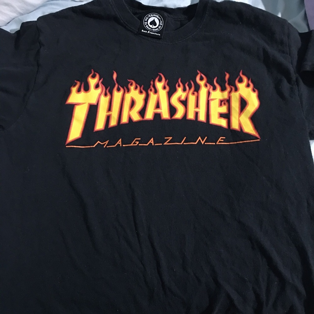 thrasher tee shirt